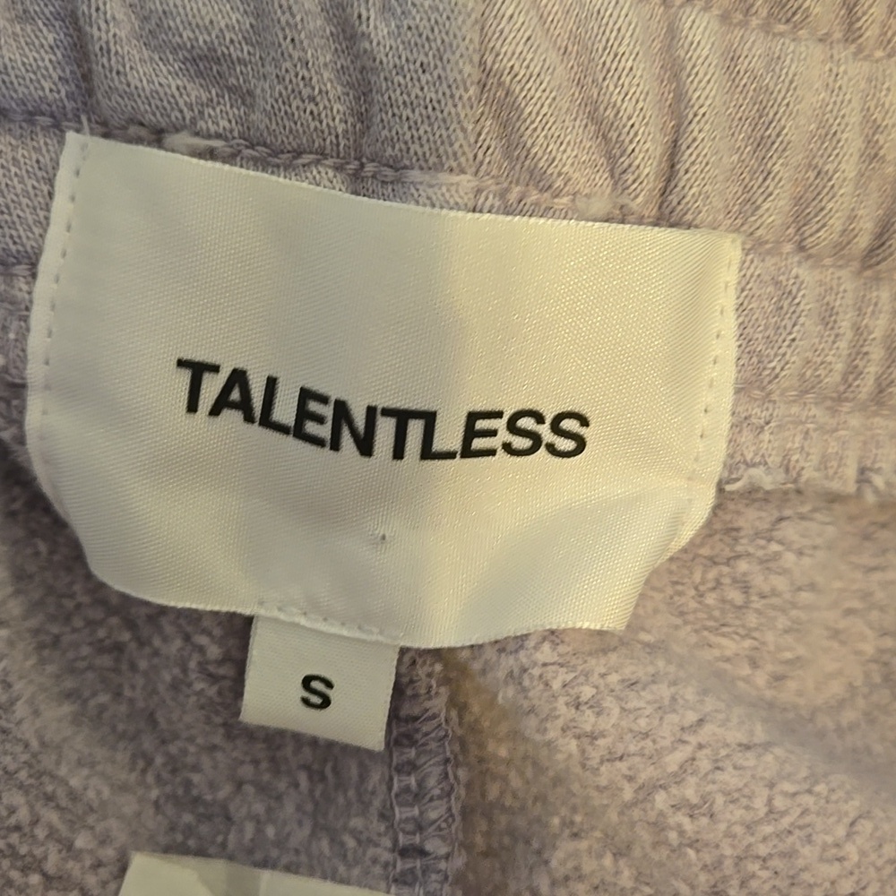 TALENTLESS Light Gray/purple Drawstring Jogger Pants - Picture 4 of 6